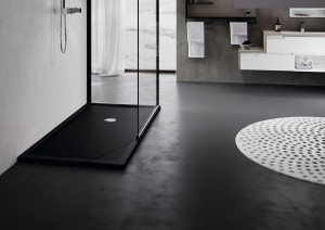 Novellini Olympic Plus Brodzik prostokątny 170x80x12,5 cm, czarny OL1708011-28