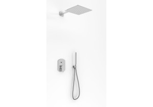 Kohlman Foxal zestaw prysznicowy podtynkowy z deszczownicą Q30 chrom QW210FQ30