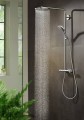 Hansgrohe Raindance Select S komplet prysznicowy 24 cm z termostatem, kolor czarny matowy, 27633670 - aranżacja