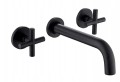 Bateria umywalkowa Rea Exit REA-B8000 podtynkowa L-200mm, kolor czarny mat