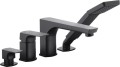 KFA Armatura Mokait bateria wannowa 4-otworowa, czarny, 5535-210-81