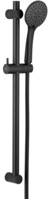 KFA Armatura Moza zestaw natryskowy z drążkiem, czarny, 841-365-81
