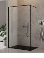 New Trendy NEW MODUS BLACK Kabina prysznicowa Walk-in szkło czyste profil czarny Active Shield 110x200cm  EXK-0251
