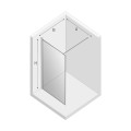 New Trendy NEW MODUS BLACK Kabina prysznicowa Walk-in szkło czyste profil czarny Active Shield 110x200cm  EXK-0251