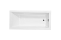 Wanna prostokątna 160x70cm, biała Besco Modern Slim WAM-160-SL