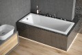 Wanna prostokątna 160x70cm, biała Besco Modern Slim WAM-160-SL
