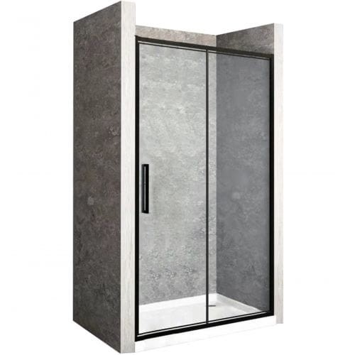 Drzwi prysznicowe składane 80x195 cm Rea Rapid Fold kolor czarny REA-K6418