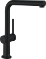 Czarna bateria kuchenna Hansgrohe Talis M54 270 z wyciąganą wylewką, kolor czarny-mat 72809670