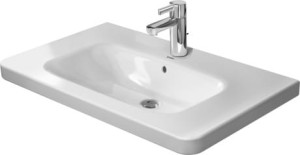 Duravit DuraStyle Umywalka meblowa z przelewem, 1 otwór na baterię, 800 x 480 mm, WonderGliss, 23208000001