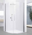Novellini Y2R280-1K Kabina półokrągła Novellini Young 2.0 80x80x200 cm, profil chrom, szkło przejrzyste