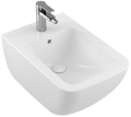 Bidet wiszący Villeroy & Boch Venticello z powłoką CeramicPlus 37,5 x 56 cm, z przelewem, Weiss Alpin, 441100R1