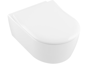 Villeroy&Boch Avento Combi-Pack DirectFlush zestaw miska wisząca Ceramic Plus z deską wolnoopadającą SlimSeat, biały 5656RSR1