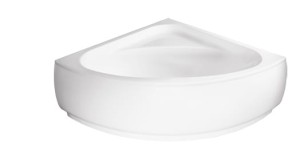 Besco Luksja obudowa do wanny symetrycznej 148x148 cm, kolor biały, OAL-150-NS