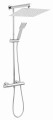 Zestaw natryskowy z deszczownicą 30 cm i baterią termostatyczną kolor chrom Ferro Trevi Square  NP75SQ-TRV7U