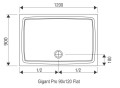 Brodzik prostokątkny RAVAK GIGANT PRO FLAT 120x90x3 XA03G711010