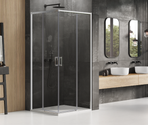 New Trendy Prime kabina prostokątna 120x80x200 drzwi przesuwne, profil chrom D-0302A/D-0295A