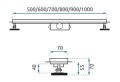 Rea Greek odpływ prysznicowy 1000mm, REA-G0405