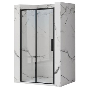 Rea Rapid Slide Black 110 drzwi prysznicowe przesuwne, profile kolor czarny REA-K6401