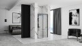 Rea Rapid Slide Black 120 drzwi prysznicowe przesuwne, profile kolor czarny REA-K6401 - aranżacja