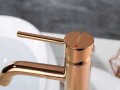 Rea Lungo Rose Gold, bateria umywalkowa wysoka, kolor złoty róż REA-B6321