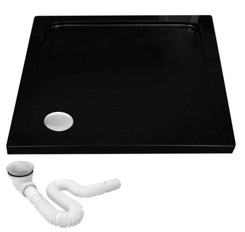 Rea Savoy brodzik kwadratowy 90x90 cm, kolor czarny REA-K4803