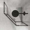 Rea Diamond kabina pięciokątna 100x100 cm, profil czarny REA-K5623