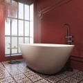 Sanitti SETTE wanna wolnostojąca, marmurowa 170x82 cm, kolor biały P_W_640_01_1700