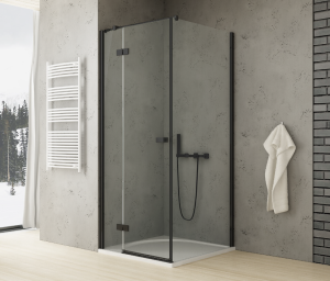 New Trendy Reflexa Black kabina prostokątna 120x70, czarny profil, drzwi uchylne, wersja Lewa EXK-1340/EXK-0294 (EXK-4960)