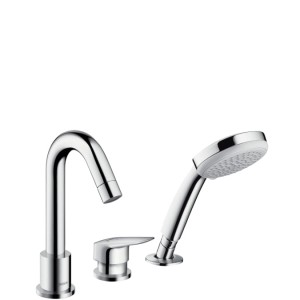 Hansgrohe Logis Bateria wannowa 3-otworowa, element zewnętrzny, chrom 71313000