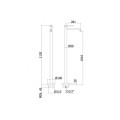 Bateria umywalkowa Paffoni LIGHT wolnostojąca, kolor chrom, LIG031CR