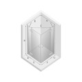 Kabina prostokątna New Trendy REFLEXA 80x120x200cm, EXK-1236/EXK-1244