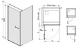 Sanplast Prestige III Kabina prysznicowa kwadratowa, 80x80x198 cm, czarny mat, 600-073-0020-59-401