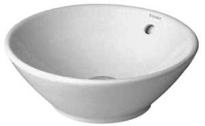 Duravit Bacino Umywalka stawiana bez otworu na baterię, Ø 420 mm, 0325420000