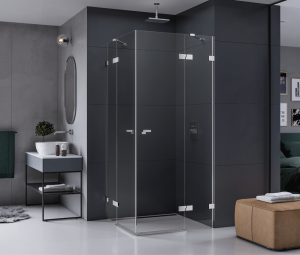 New Trendy Eventa kabina kwadratowa 80x80, drzwi uchylne podwójne, 8mm, Active Shield EXK-0128/EXK-0129 (EXK-4528)