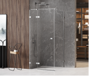 New Trendy Avexa Kabina prysznicowa prostokątna 80x100cm, drzwi pojedyncze, szkło czyste 6mm, LEWA, Active Shield EXK-1461