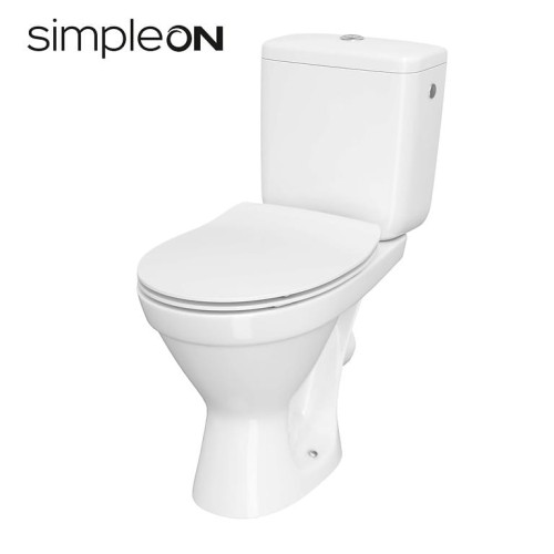 Kompakt WC Cersanit Cersania II SimpleOn miska kompaktowa z deską wolnoopadającą i zbiornikiem 3/6 l, K11-2340
