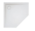 Brodzik pięciokątny Sanplast SPACE MINERAL  biały 90 x 90 cm (645-290-0830-01-000)