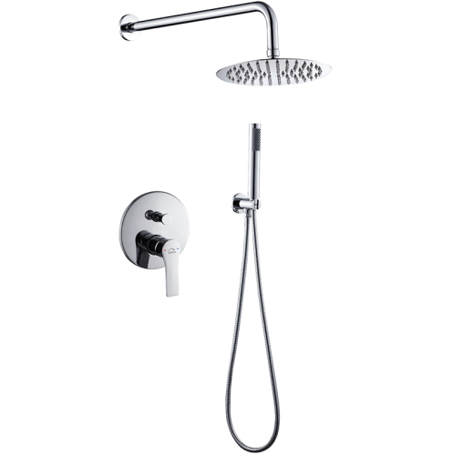 Laveo RAILA komplet natryskowy z bateria podtynkową, chrom BLL_001P