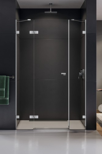 New Trendy Eventa drzwi wnękowe uchylne 110 cm, wersja lewa profile chrom EXK-0144