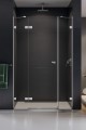 New Trendy Eventa drzwi wnękowe uchylne 130 cm, wersja prawa profile chrom EXK-0147