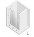 New Trendy Eventa drzwi wnękowe uchylne 150 cm, wersja lewa profile chrom EXK-0148 rysunek techniczny