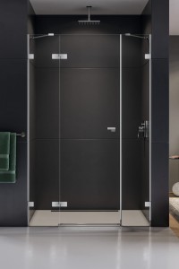 New Trendy Eventa drzwi wnękowe uchylne 150 cm, wersja prawa profile chrom EXK-0149 (EXK-4465)
