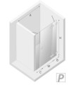 New Trendy Eventa drzwi wnękowe uchylne 170 cm, wersja prawa profile chrom EXK-0151 rysunek techniczny
