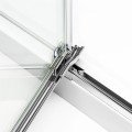 New Trendy Reflexa drzwi wnękowe 130x200 wersja lewa, profile chrom EXK-1214