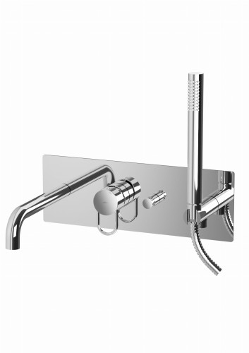 Paffoni Joker bateria wannowa podtynkowa zespolona, chrom, JK001CR