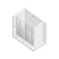 New Trendy Reflexa drzwi wnękowe 150x200 , profile chrom EXK-1204/EXK-1205 rysunek techniczny