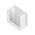 New Trendy Reflexa drzwi wnękowe 170x200 , profile chrom EXK-1206/EXK-1207 rysunek techniczny