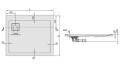 Brodzik prostokątny Sanplast B/SPACE 80x100x3 615-110-0080-01-000