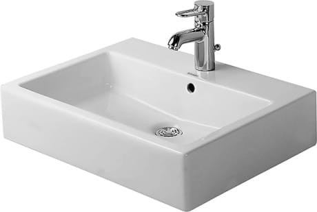 Duravit Vero Umywalka stawiana na blat 500 x 470 mm, z przelewem otwór na baterię, szlifowana 0452500000