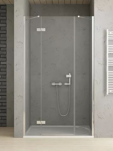 New Trendy Reflexa Plus drzwi wnękowe 150x200 wersja lewa, profile chrom EXK-1210/EXK-0003